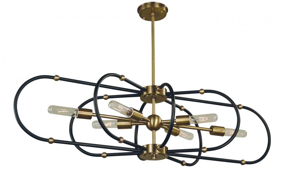 6-Light Pulsar Dining Chandelier