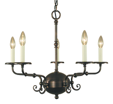 Framburg 2375 SBR - 5-Light Siena Bronze Jamestown Dining Chandelier