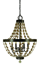 Framburg 4485 MB - 5-Light Mahogany Bronze Naomi Chandelier