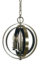 Framburg 4650 SB/SW - 4-Lt.Satin Brass/Satin White Constellation Pendant