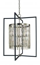 Framburg 5338 BN/MBLACK - 10-Light Brushed Nickel/Matte Black Hannah Foyer Chandelier