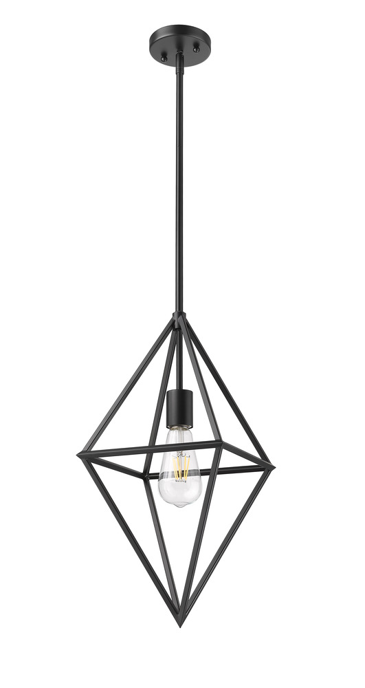 Vivio Gomez 1-Light 12" Geometric Triangle Pendant - MB