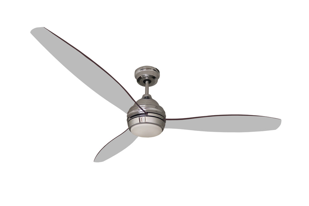 3-Blade 60" CH Fan Clear Blades 18W LED 3K