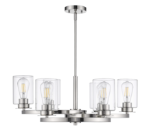 HOMEnhancements 70007 - Vivio Jonna 6-Light Chandelier - Chrome