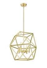 HOMEnhancements 70364 - Vivio Solano 4-Light 20" Geometric Pendant - CG