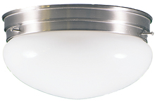 HOMEnhancements 14997 - 1-Light White Glass Mushroom - NK