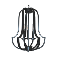 HOMEnhancements 19422 - Lexington 3-Light Entry Cage - MB