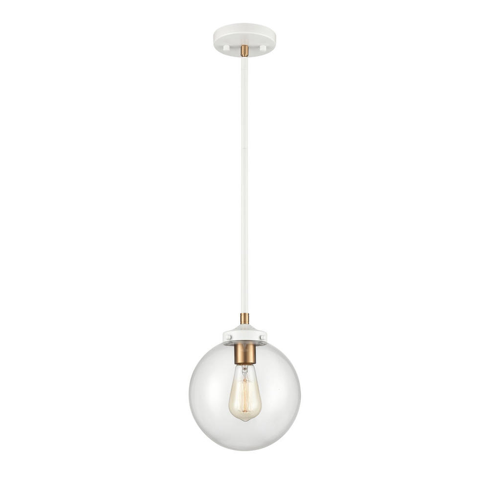 Boudreaux 8'' Wide 1-Light Mini Pendant - Matte White