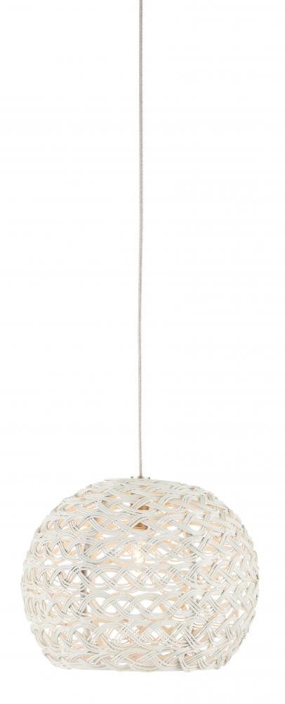 Piero White 1-Light Round Mult