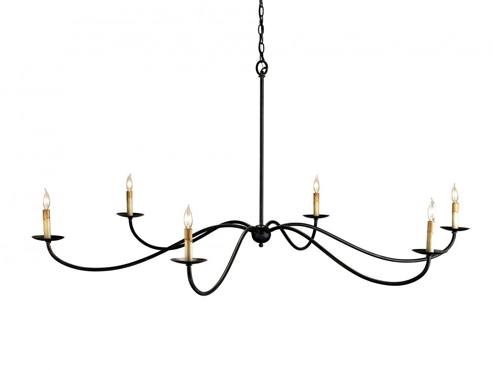 Saxon Large Black Chandelier